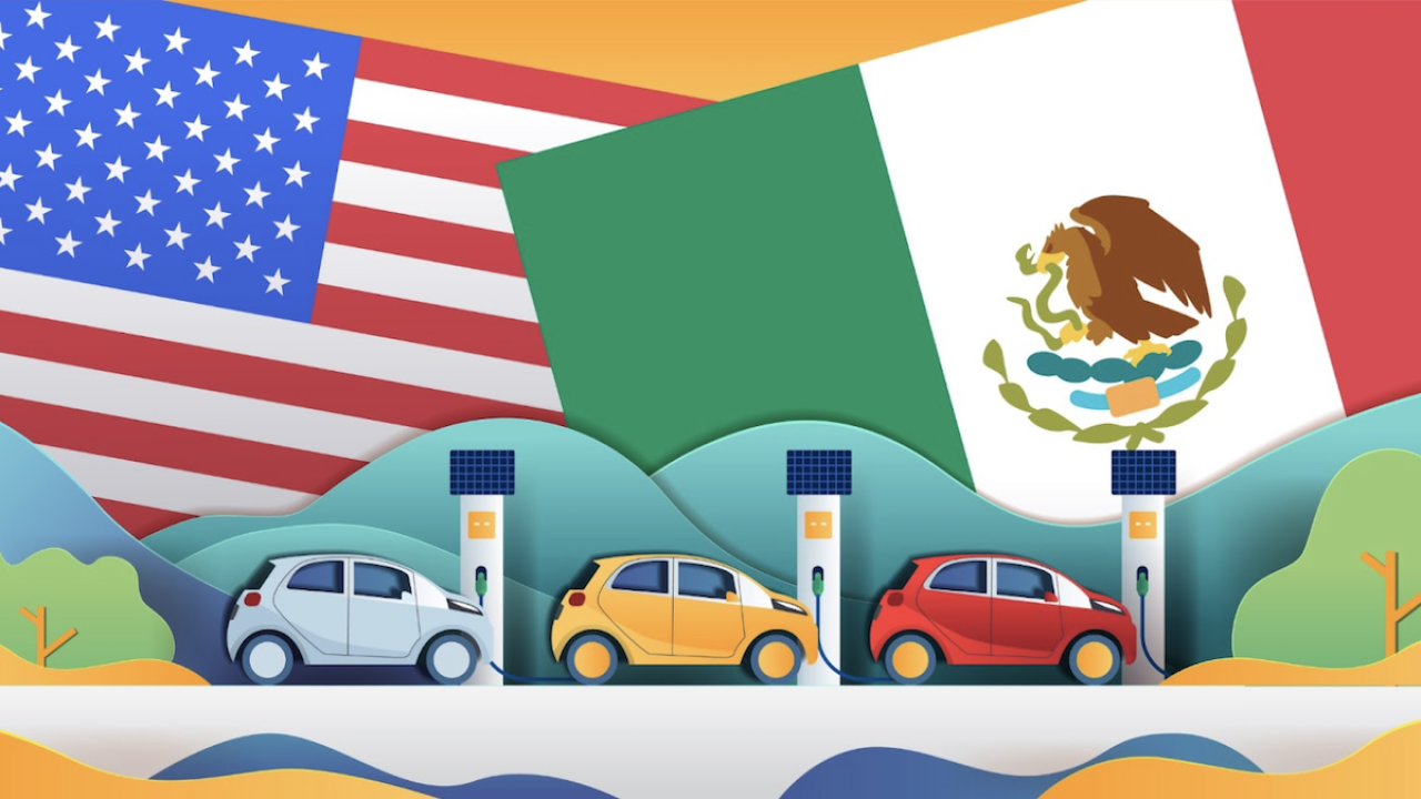 US Mexico EV illustration